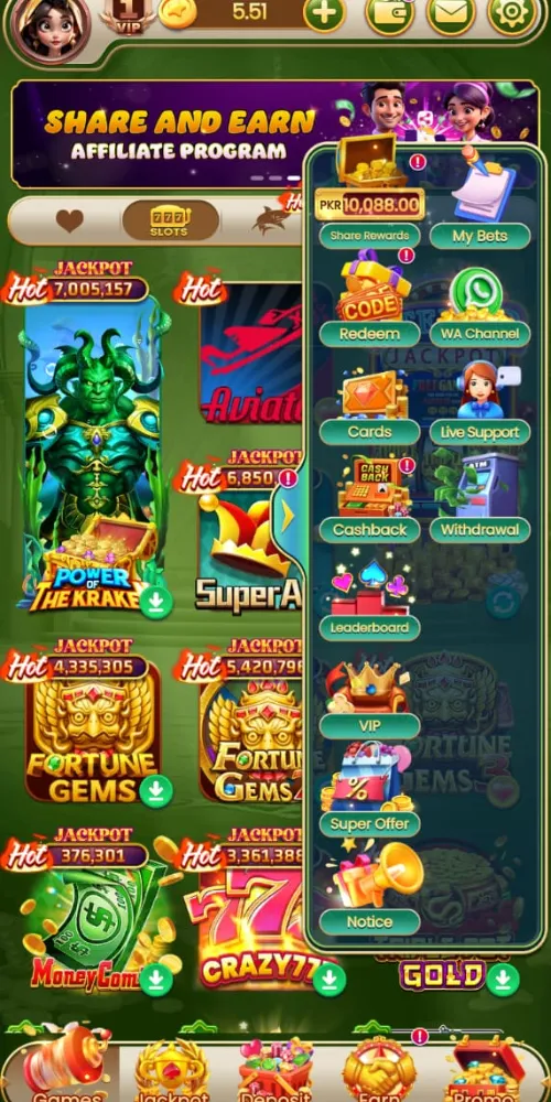 Super PAK Game Image with popular games