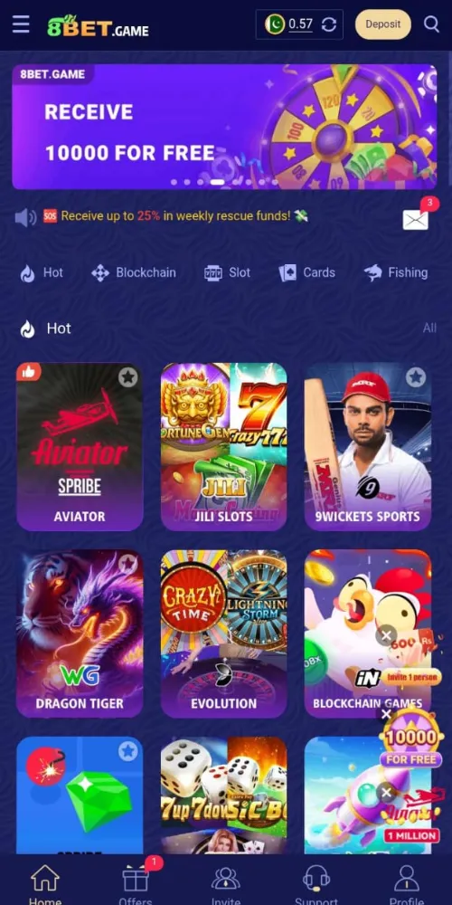 8 Bet Game APp