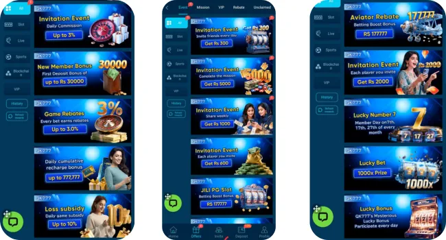 QK777 Game Image with bonuses and rewards