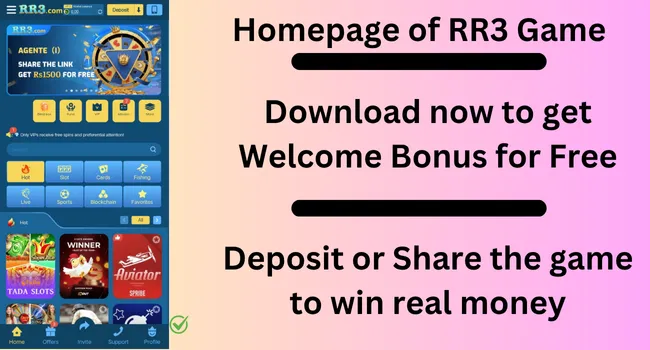 RR3 Game Image with homepage