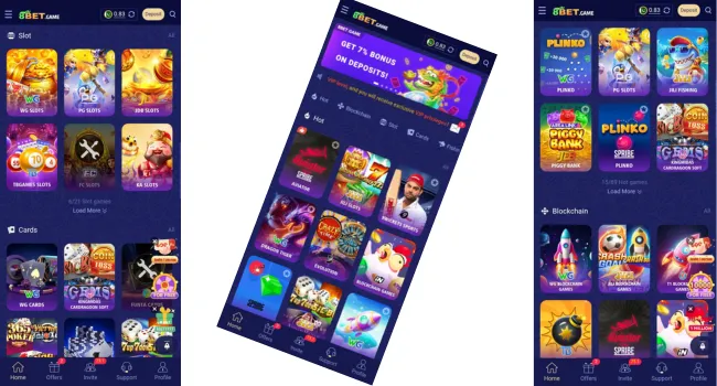 8Bat Game Image with games